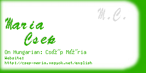 maria csep business card